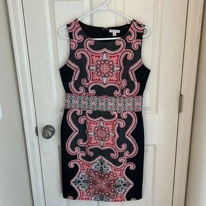 Patterned Business Dress
